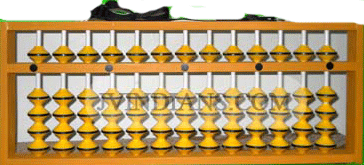13 rod display abacus